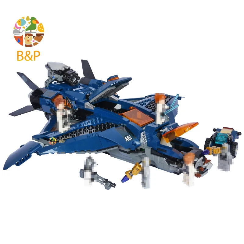 Новинка 2019 76126 872 шт Супер Герои серии Мстители Ultimate Quinjet Модель Строительный Блок