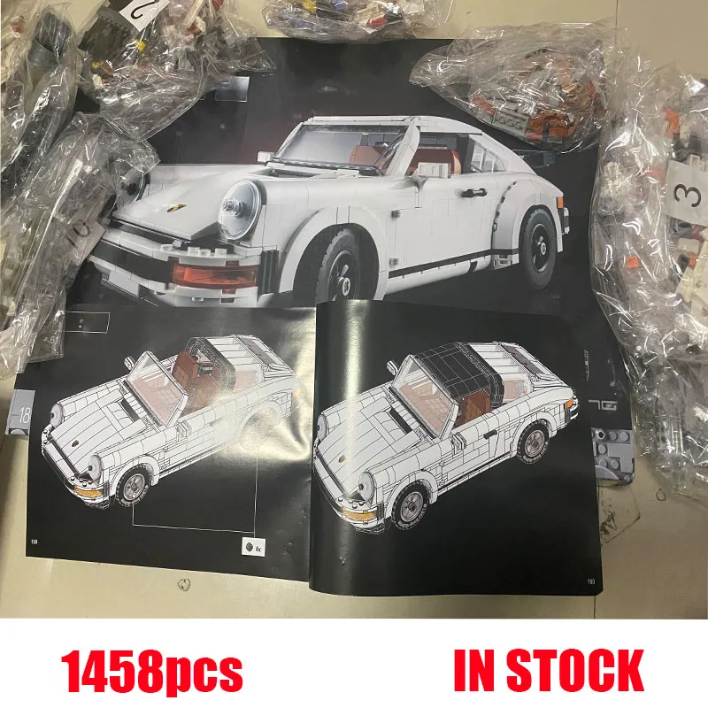 

New IN STOCK 1458PCS White Super Sport Car Compatible with 10295 Racing car Building Blocks Bricks Toys for children Gifts