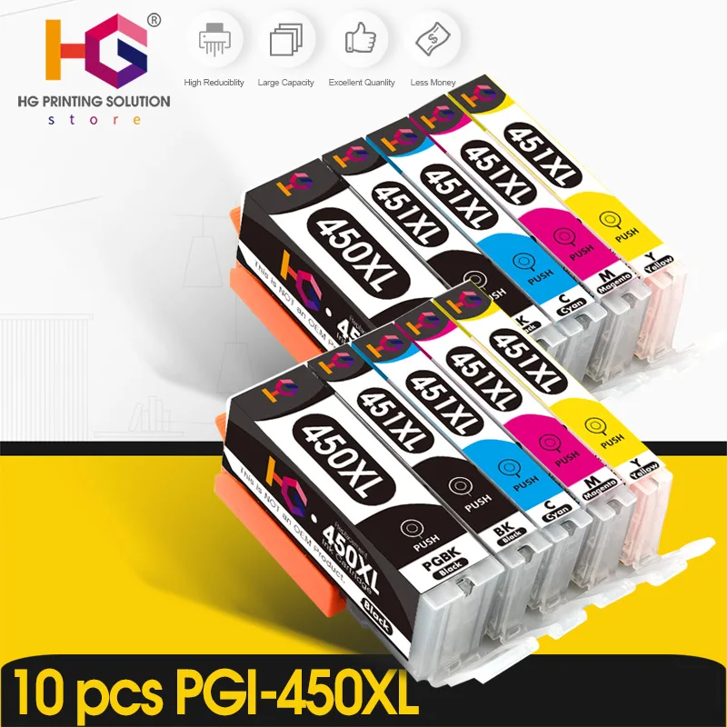 Картридж чернильный совместимый с PGI 450 CLI 451 для принтеров Canon PIXMA IP7240 MG5440 MG6340 MX924