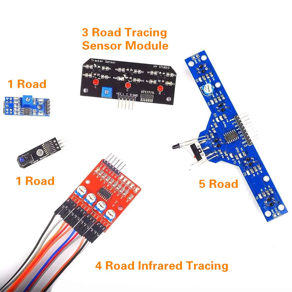 Infrared Tracing Sensor Module Obstacle Avoidance kit 1~5 Road 1 Channel 3 4 5 Total 5pcs | Электронные компоненты и