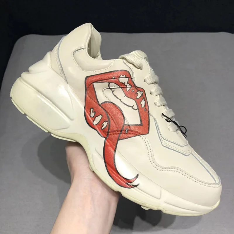 

Women Platform Running Sport Casual Couple Shoes Classic Fashion Luxury Italy Brand Daddy Shoes Men Letter Pattern Sneakers