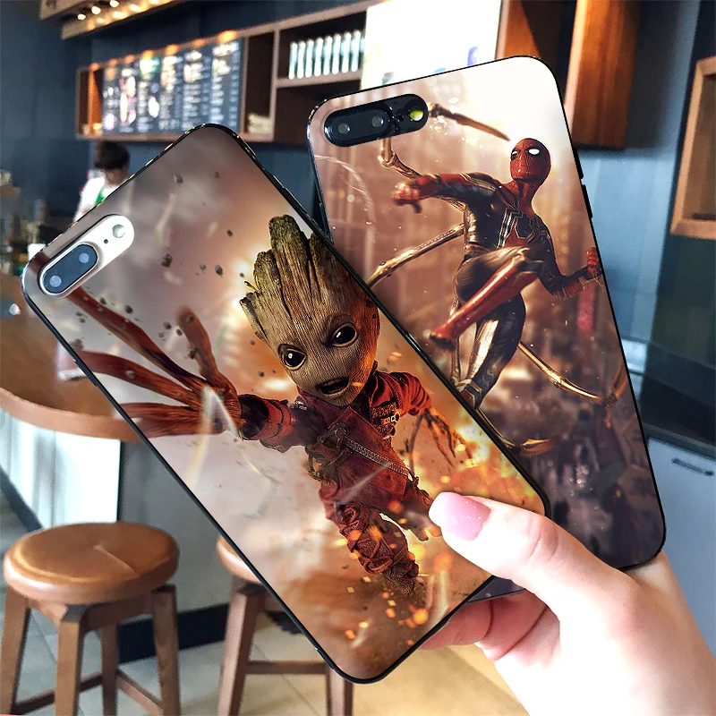 Чехлы для мобильных телефонов Xiaomi mi 8 9 SE 6X X 2S 3 F1 с героями комиксов Марвел groot
