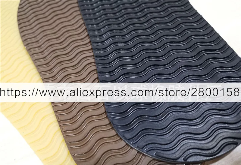 1 Pair DIY Rubber Full Sole Repair Shoes Tire Grain Wave Pattern Repair Worker Shoes Outsole 4mm Stick On Full Soles Heel Pads