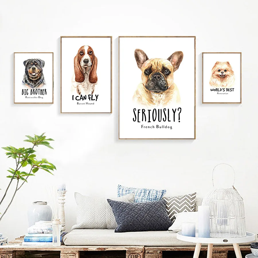 Скандинавский простой милый собака басет Хаунд Ротвейлер Померанский