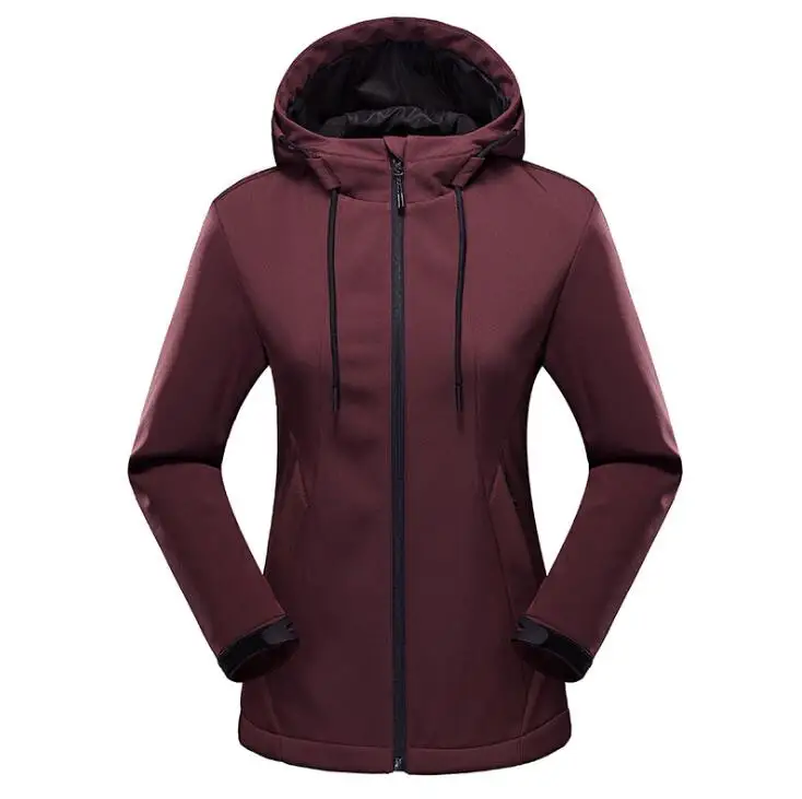 2021 Новый осень зима пеший Туризм мягкой оболочки куртка для женщин флис толстый