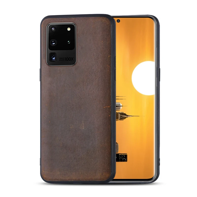 

LANGSIDI Original Luxury case For samsung Galaxy s20 ultra s10 Plus a51 a71 A52 a50 Genuine leather shockproof back cover fundas