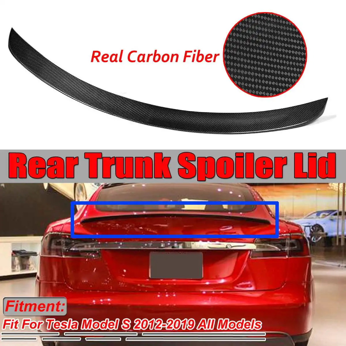 Настоящий задний багажник из углеродного волокна для автомобиля спойлер крыло