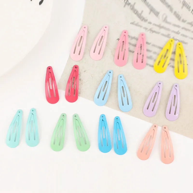 

Metal Hairgrip 3CM Solid Color Hair Barrettes Hair Accessories Baby Kids Hairpins Children Hair Clip 50Pcs/Box Snap Hair Clip