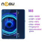 Nomu M8 смартфон с 5,5-дюймовым дисплеем, восьмиядерным процессором MTK6750T, ОЗУ 4 Гб, ПЗУ 64 ГБ, 21 Мп + 21 МП