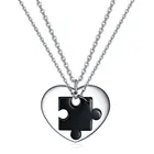 Ожерелье из титановой стали для пар, красное ожерелье из нержавеющей стали трех цветов, подарок на день Святого Валентина, ожерелье, двойное ожерелье