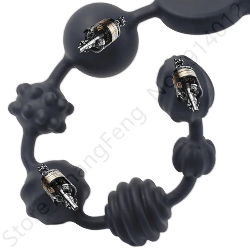 Три мотора сильные Вибраторы мягкие анальные шарики длинный фаллоимитатор