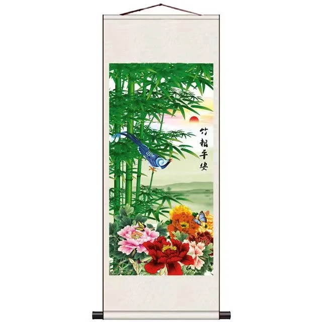 Декоративная подвесная картина из бамбука с чернилами декоративные картины для