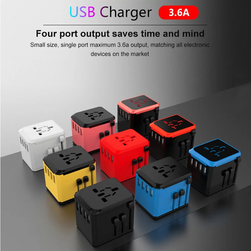 

New Type C PD USB All In One Charger Adapter For Travel Universal Travel Power Charger Sockets Plug Multi-function 3U+ Type-cPD