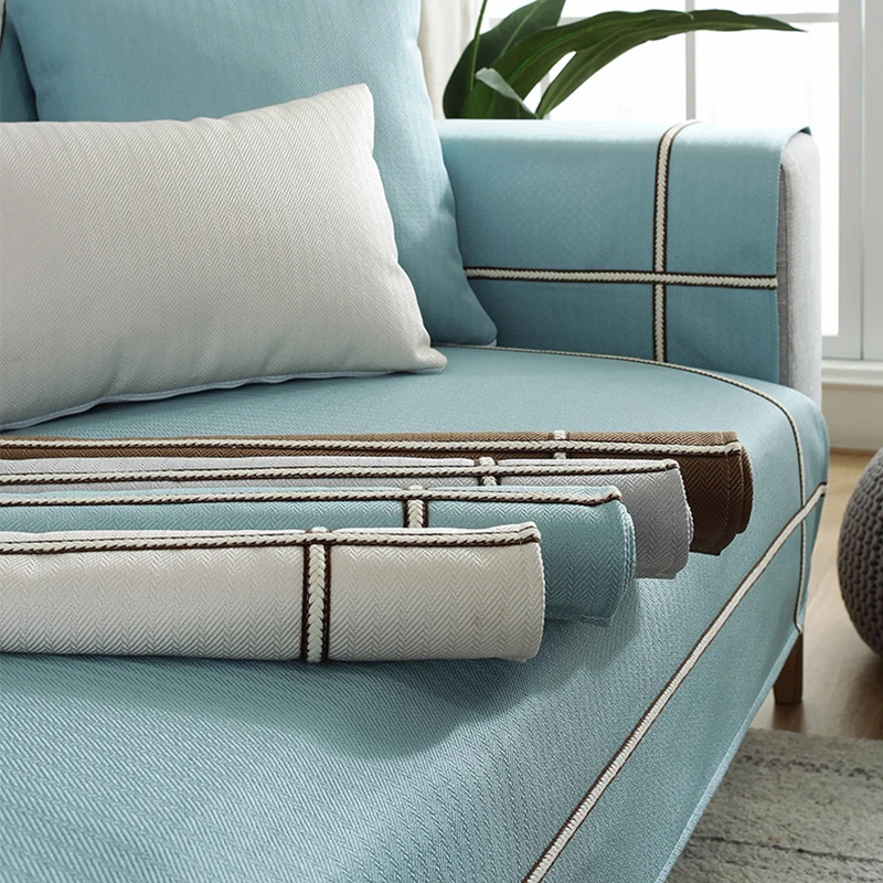 Новые чехлы для диванов гостиной серый цвет Короткие Плюшевые Чехлы наволочки