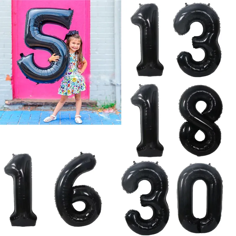

Воздушный шар из фольги в виде цифр, 40 дюймов, 1, 2, 3, 4, 5, 18, 30