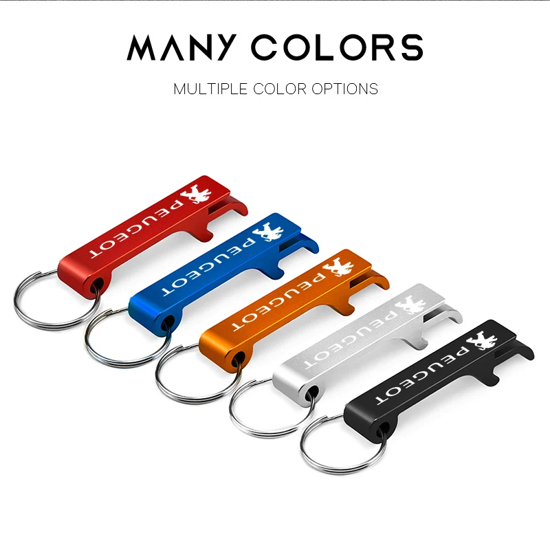 1 шт. цветной металлический Автомобильный Брелок-эмблема для Peugeot 206 207 208 301 307 308 406