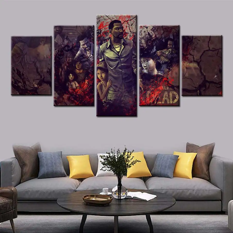 Постеры и принты из сериала Ходячие мертвецы A Telltale Games клементин Картина на