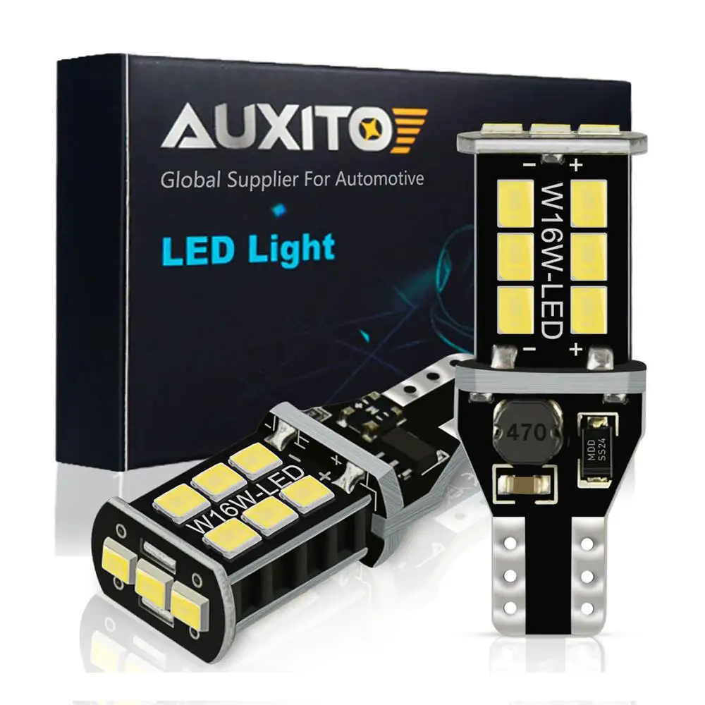 2x W16W T15 светодиодный светильник 2835 SMD Canbus OBC без ошибок светодиодный резервный светильник 921 912 W16W светодиодный Автомобильный задний ксеноновый белый DC12V