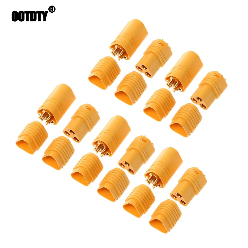 

5 пар MT60 3,5 мм 3 полюса пуля коннектор комплект штекеров для RC ESC корпус Lipo двигатель