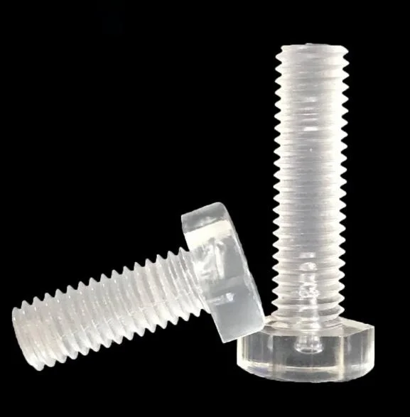 100 штук винтов с шестигранной головкой M3 M4 M5, наружная шестигранная гнездовая болтовая головка, мужской винт из прозрачного материала PC-пластика, 5мм-40мм длина.
