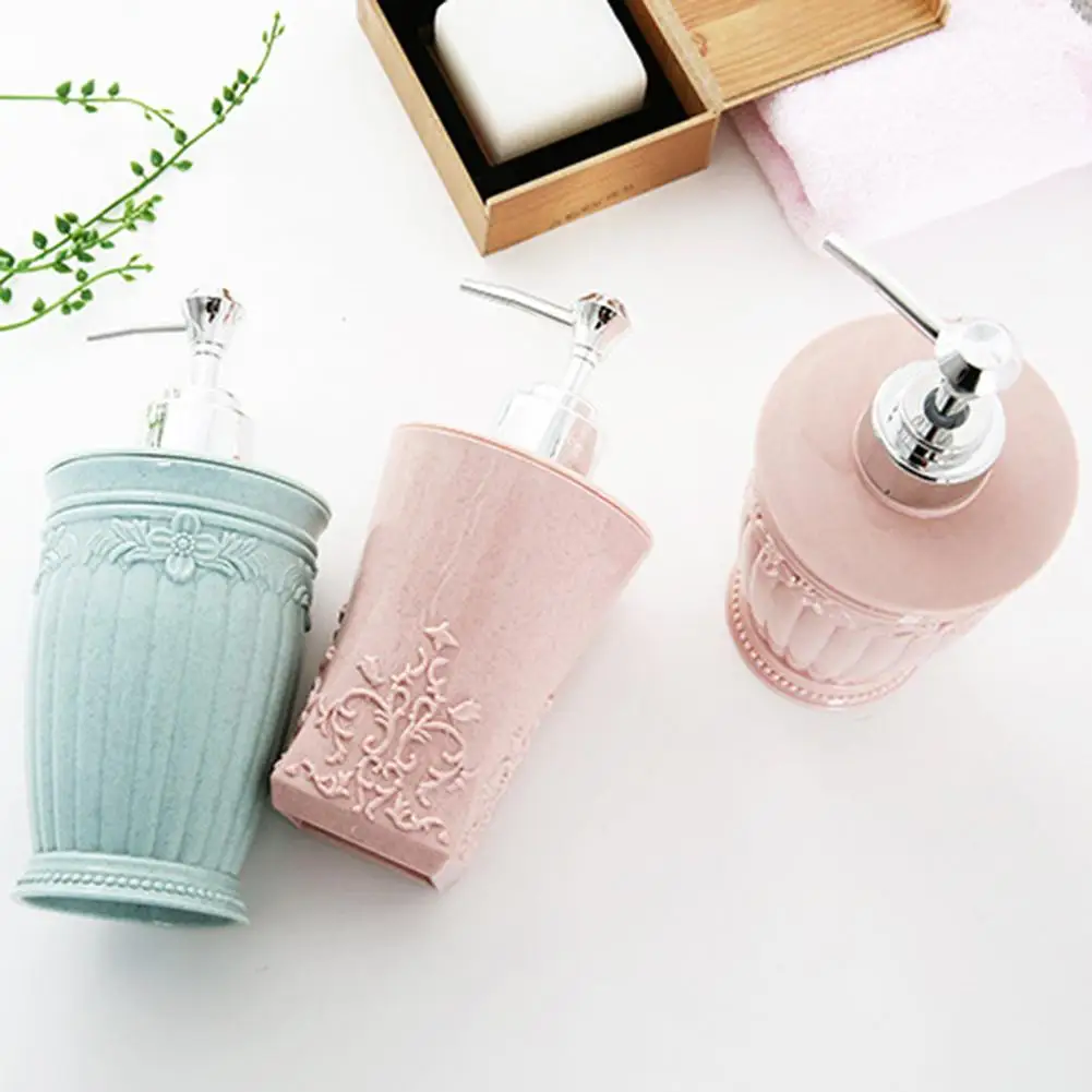 400 мл 3D резной цветочный шампунь для геля и лосьона душа пустая бутылка дозатор