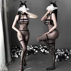 Сексуальное нижнее белье с открытой промежностью, горячий сексуальный костюм, эротическое порно Нижнее белье для косплея, эластичное Сетчатое боди, прозрачное Фетиш-Белье для сна