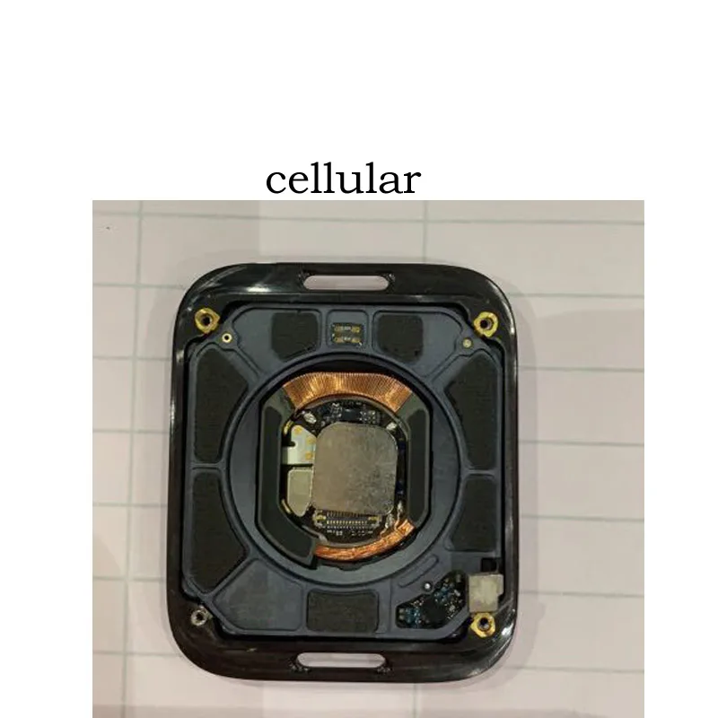 s4 44m housing cell Для Apple Watch Series 4 40 мм 44 мм средняя рамка Серебряное Стекло Держатель Рамка средняя задняя крышка Корпус Запасные части - Цвет: s4 44m housing cell