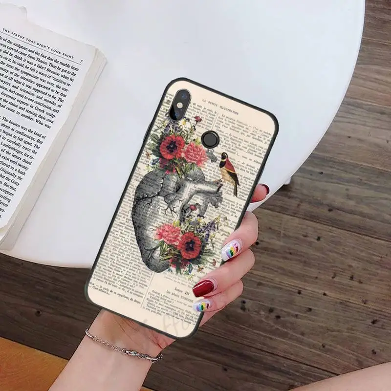 

Human anatomy organ in art Clear Phone Case For Xiaomi Redmi note 7 8 9 t k30 max3 9 s 10 pro lite