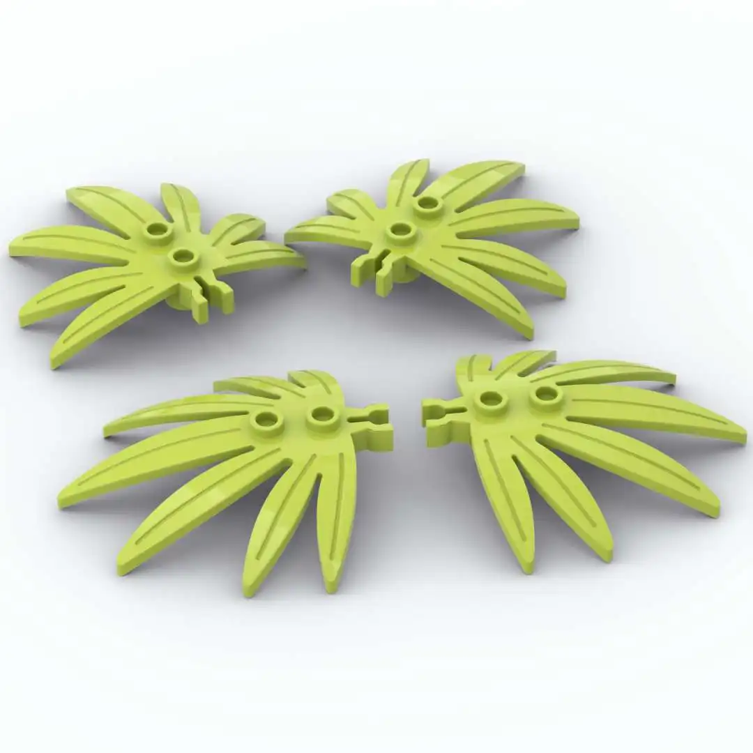 

50pcs Plant Leaves 6x5 Swordleaf with Clip Building Block Assembly Parts Bricks Toy 30239 Assembles Particles DIY Kids Gifts