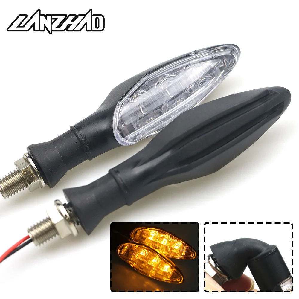 Мотоциклетные сигнальные огни LED Янтарная лампа указатели поворота Индикаторы