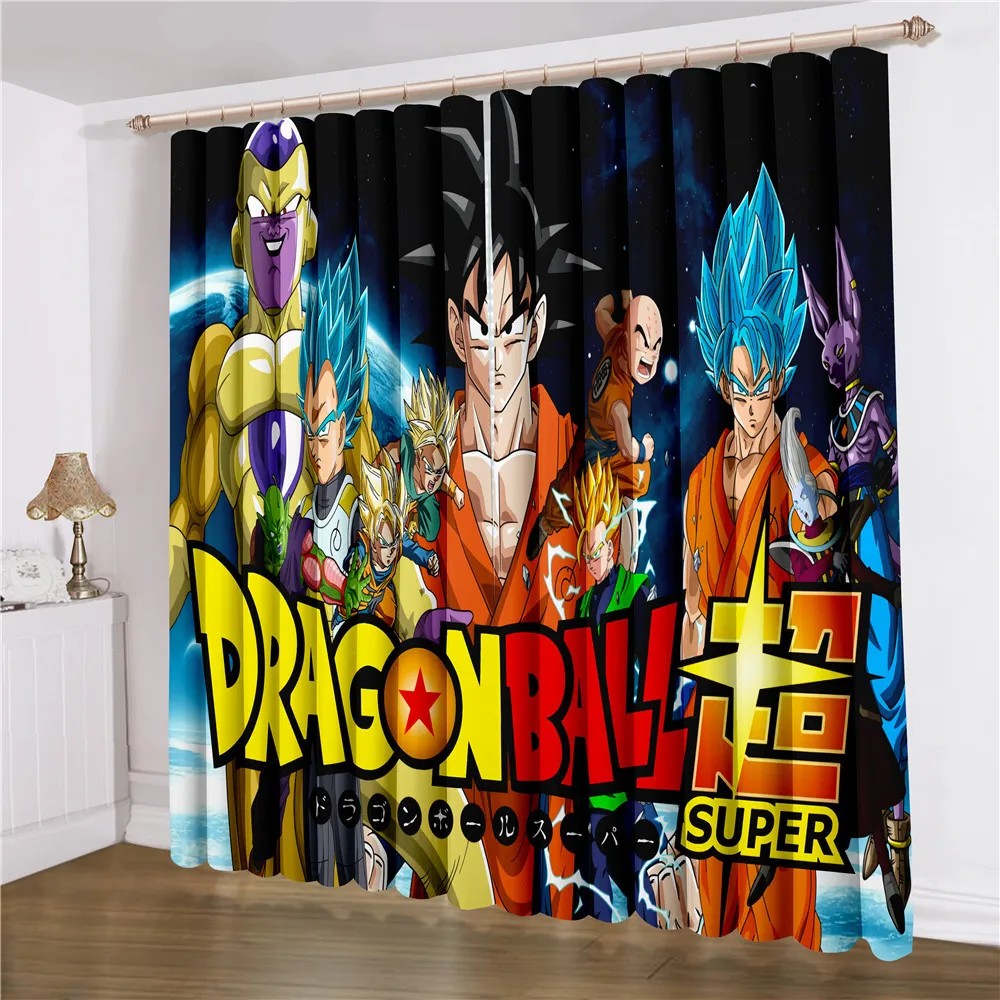Likurb Son Goku Kakarotto Saiyan 3D печатных плотные Шторы украшения дома для детей и взрослых