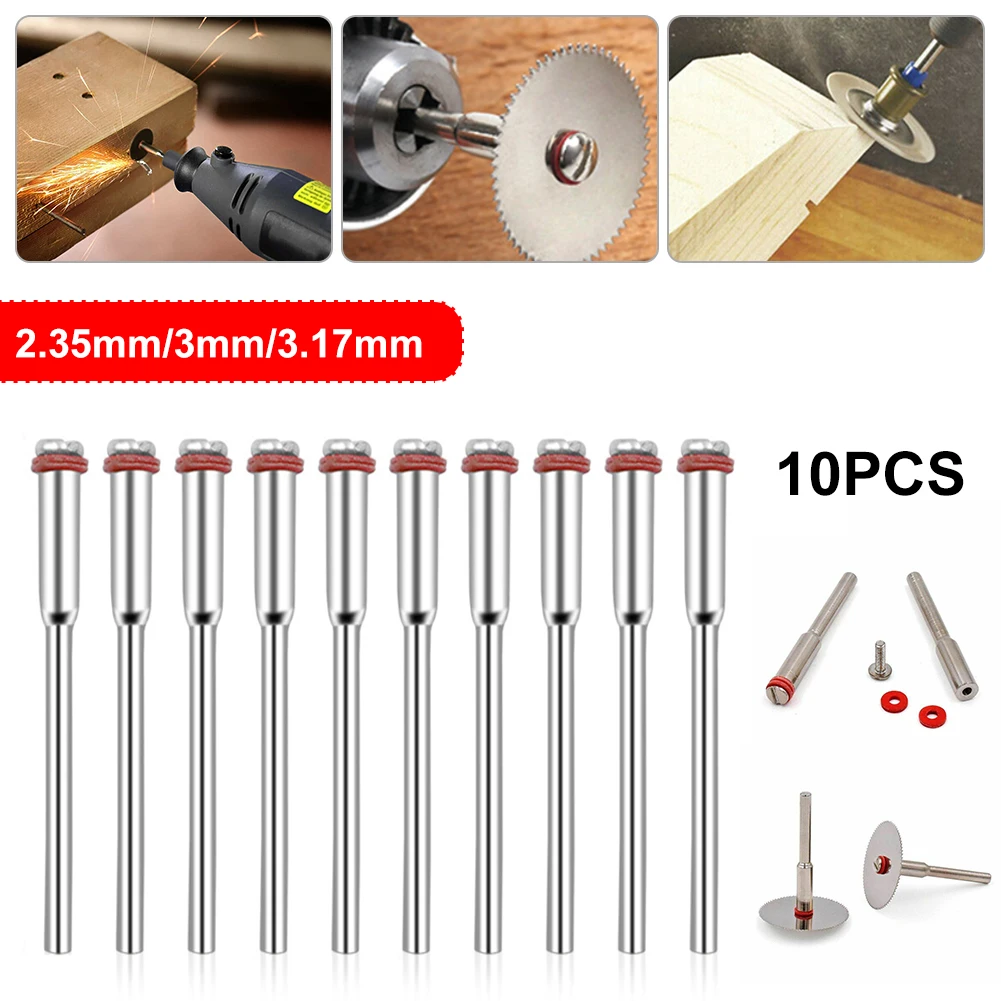 

10Pcs 3mm 3.17mm Miniature Clamping Connecting Lever Polishing Wheel Mandrel Cutting Wheel Holder for Rotary Dremel Accessories