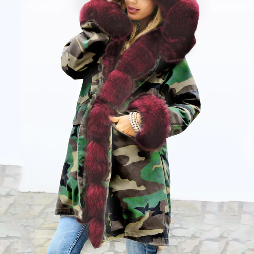 2020 новые зимние женские куртки с принтом утолщенная теплая куртка капюшоном