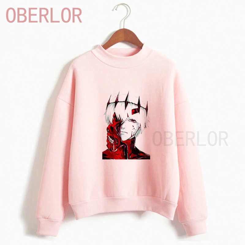 

Aesthetic Clothes Harajuku Streetwear Tokyo Ghoul Anime Japan Hoodies Women Printed Gothic White Camisetas Mujer Sweaters Female