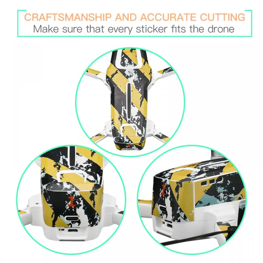 Fimi X8 Mini PVC Sticker Camera Drone Body Battery Number Camouflage Colorful Skin for SE Accessories | Электроника