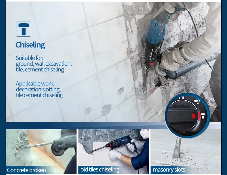 Bosch GBH2000RE/GBH2000DRE электрический молоток Ударная дрель два или три Многофункциональные бытовые электрические инструменты