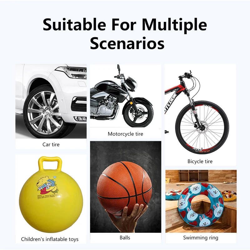 

Develuck Wireless Portable Mini Air Pump Compressor 3 in 1 Inflatable pump Digital Display Inflator for Bicycle Swimming Ring