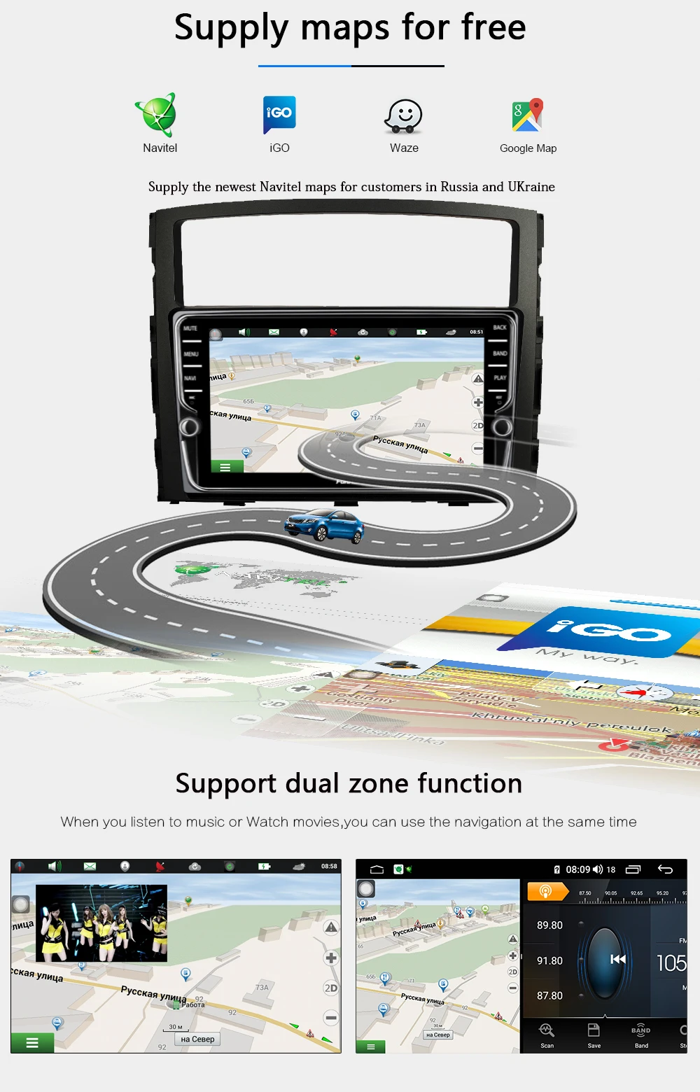 Funrover 8 ядерный android 9,0 2 din Автомобильный dvd-плеер для Mitsubishi Pajero 4 V97 V93 gps навигация Мультимедиа стерео плеер DSP ips