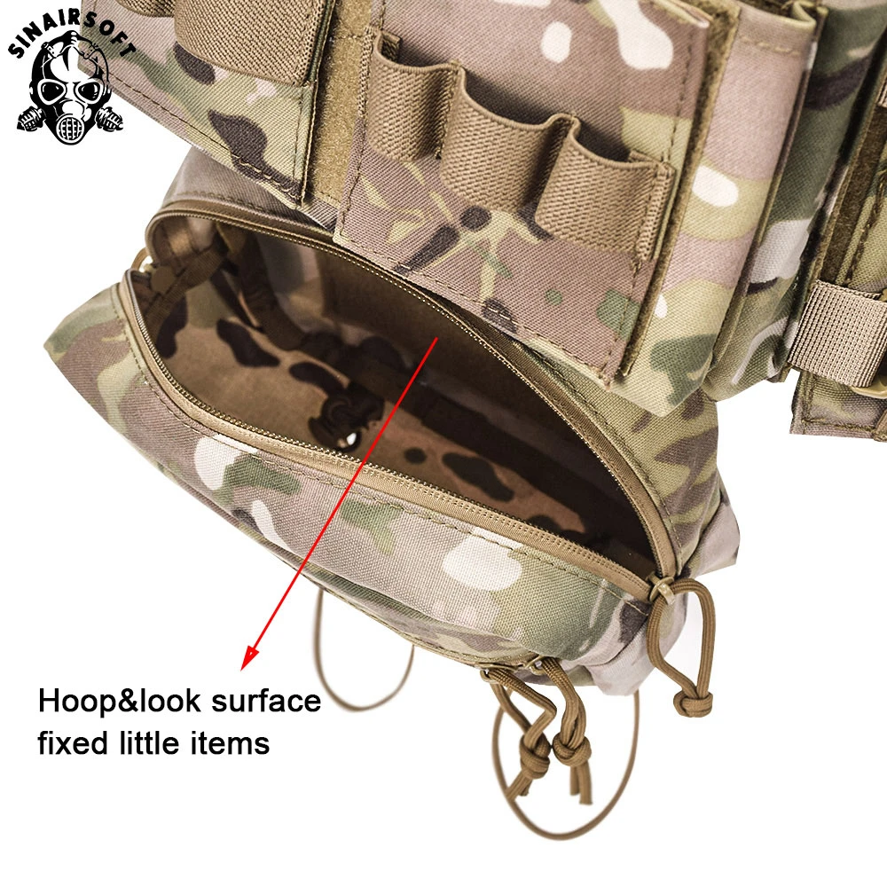 SINAIRSOFT тактическая Грудь Rig Micro Fight Chissis MK3 страйкбол охотничий боевой жилет с 5 56 маг