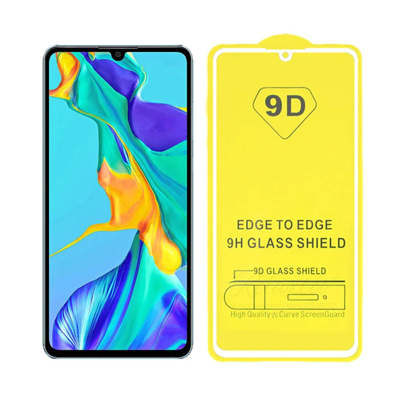 White 9D закаленное стекло для huawei P30 lite светильник защита экрана на huawey huavei p 30 lite P30lite защитная пленка Полное стекло - Цвет: White