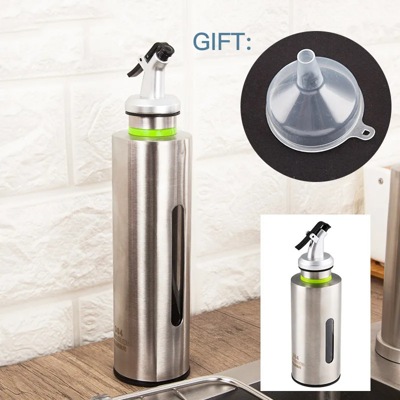 Горшки для масла из нержавеющей стали 250 мл бутылка приправ Диспенсер соуса