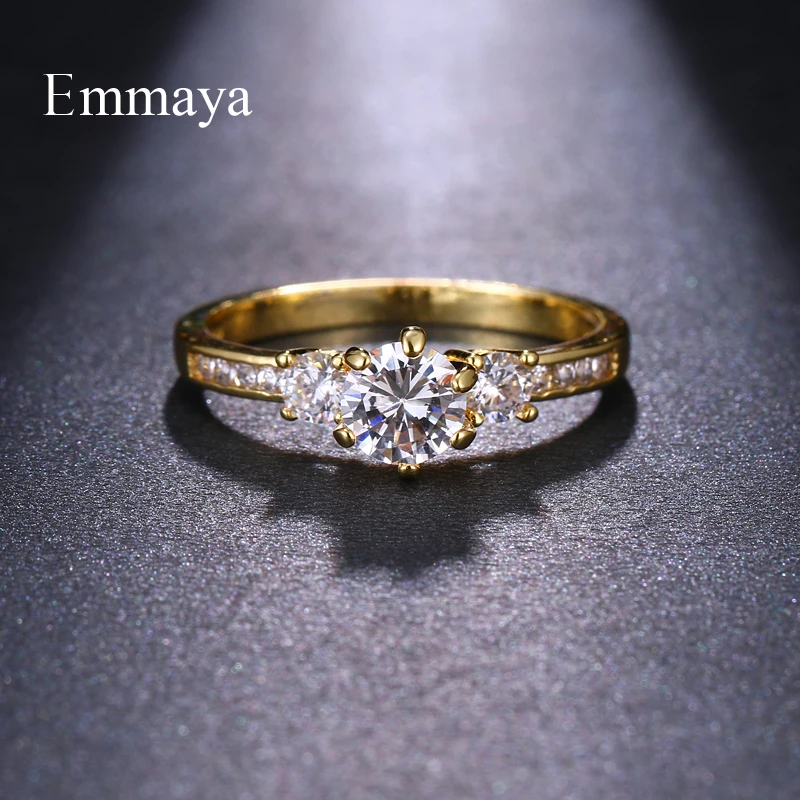 Emmaya Новые блестящие ювелирные изделия для женщин очаровательное кольцо с