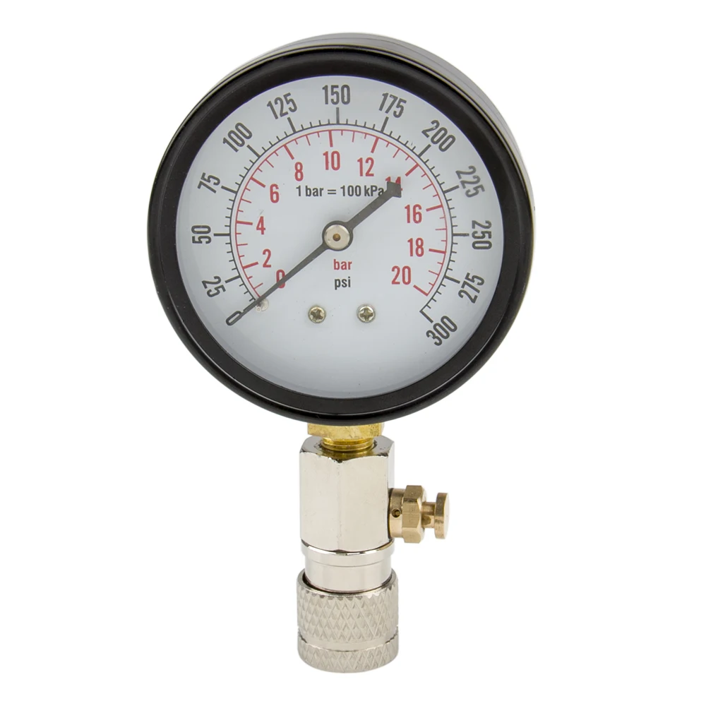 Тестер 0-300psi тестер компрессии бензинового двигателя с циферблатом измеритель