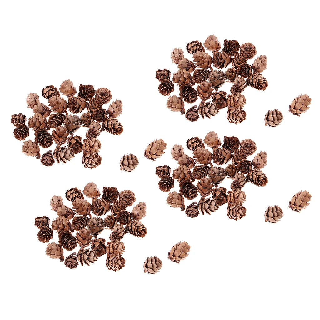 120 шт винтажные натуральные сосновые шишки Pinecone для рождественского орнамента