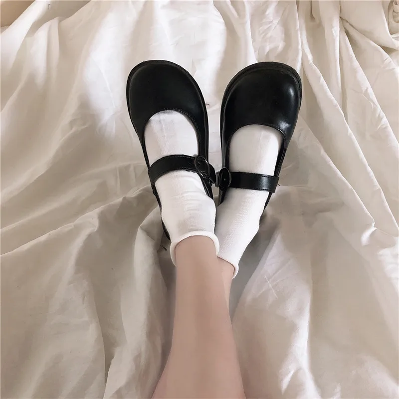 

Women's Socks Pure Cotton Low-Cut Cute Japanese All-Matching Ins Solid Color Black and White Korean Students' Short Tube Socks