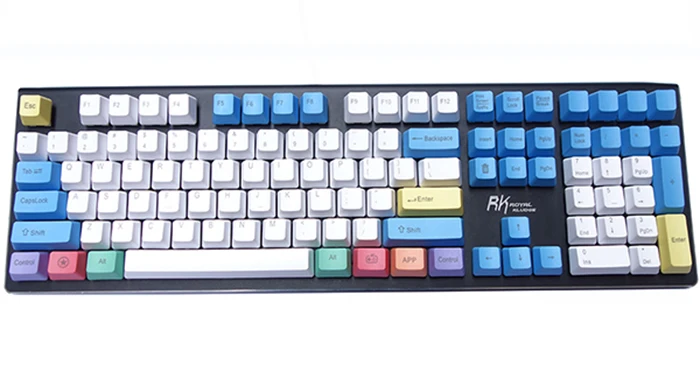 Top Print Мел клавишный колпачок от производителя профиль толстый pbt Keyset лазерный гравированный ANSI макет для переключатели Cherry MX механической клавиатуры - Цвет: Top Print