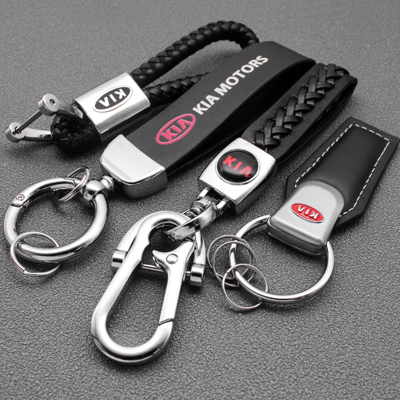 2021 брелок для ключей высокого качества металлический кожаный простой держатель