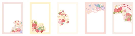 

143mmx93mm sweet strawberry paper postcard(1pack=30pieces)