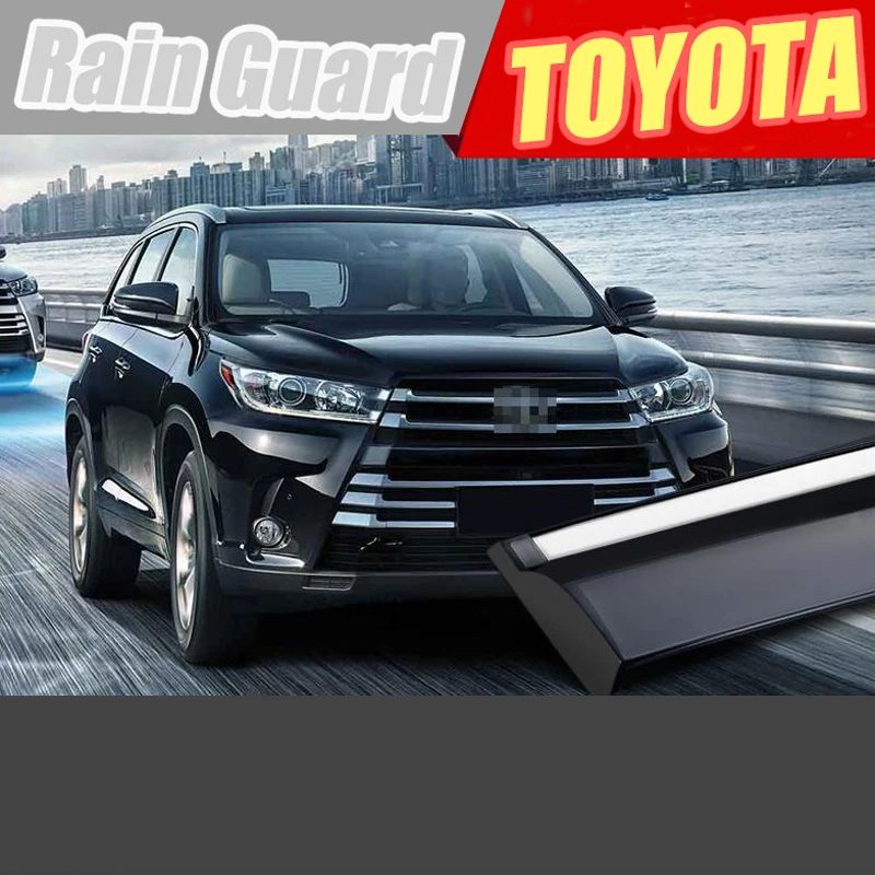For TOYOTA Previa/Hlghlander/Kluger/ Corolla EX/Crown/Rain Guard/Guard Smoke Window Rain Wind Visor 4Pcs/1 Set 2001-2014 |