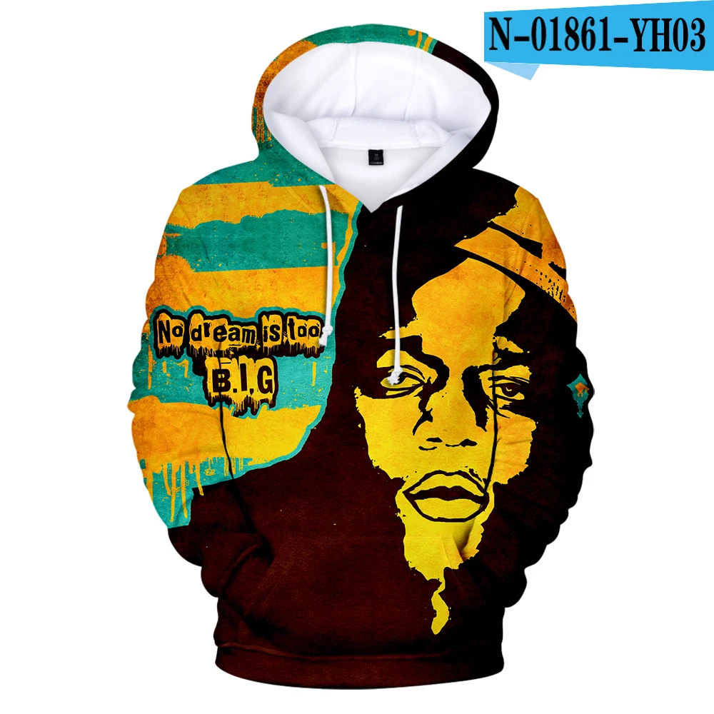 

Толстовки Biggie Smalls Rapper с 3D принтом, толстовки для мальчиков и девочек, толстовки для взрослых и детей, знаменитость B.I.G. Повседневные пуловеры